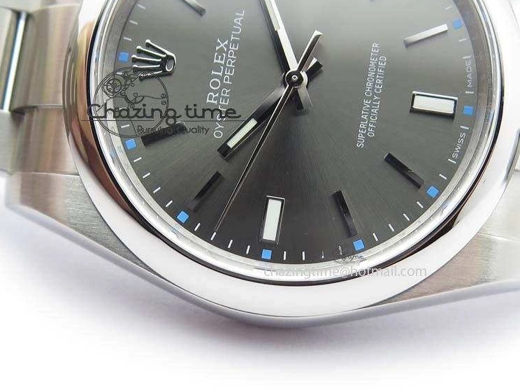 Perpetual 39mm Oyster Bracelet 114300 1:1 SS Best SA3132 Gray JF On Edition Dial 0306